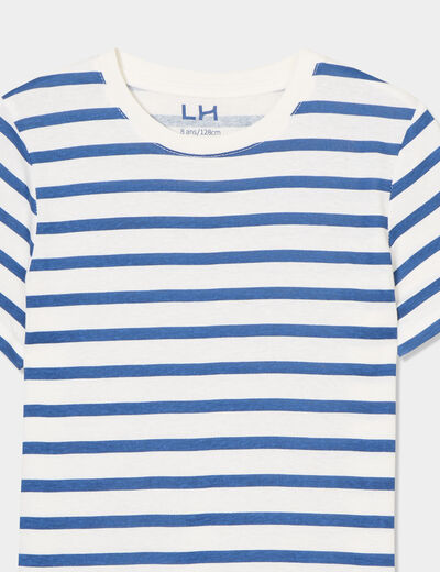 T-shirt manches courtes coton blanc garçon
