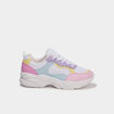 Baskets running semelle m&eacute;moire de forme multicolore fille
