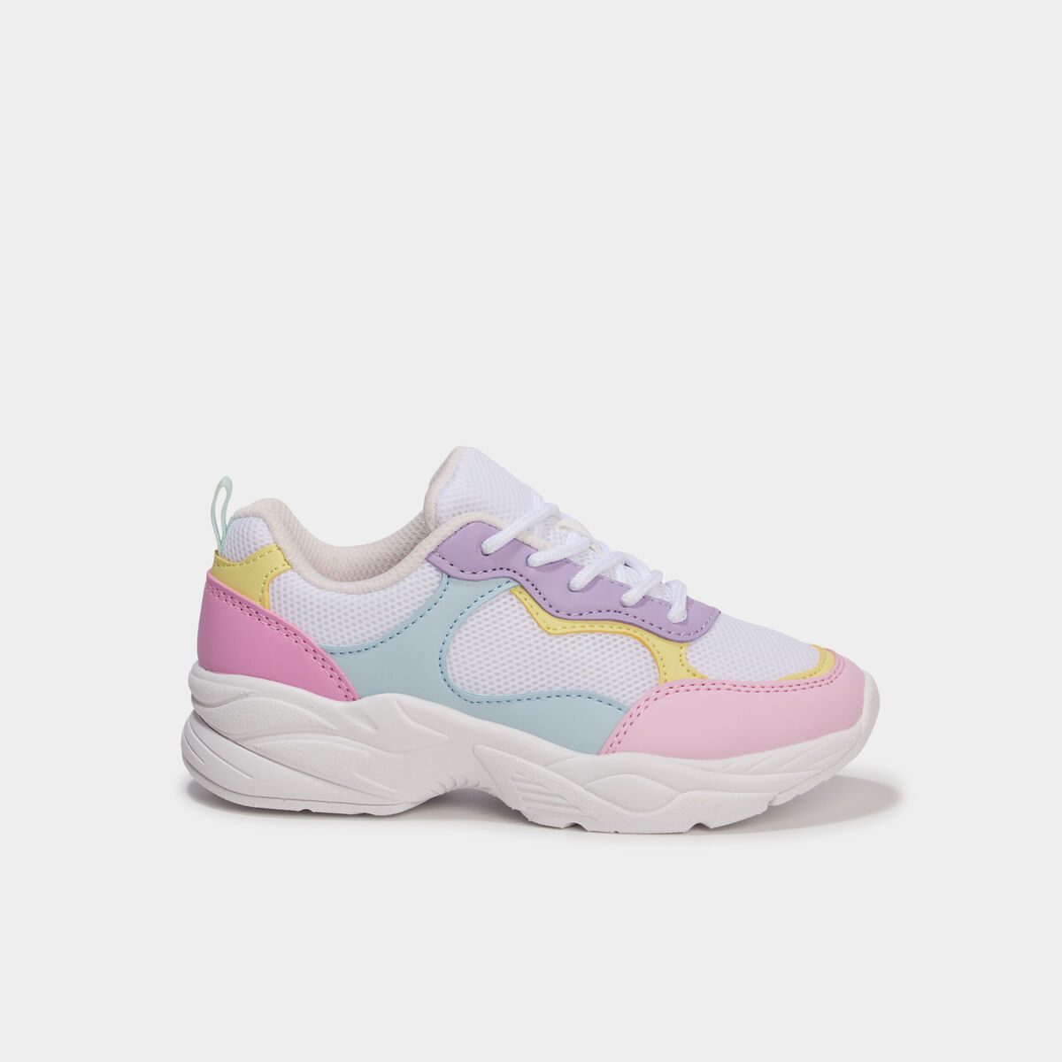 Baskets running semelle m&eacute;moire de forme multicolore fille