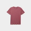 T-shirt droit en coton manches courtes vieux rose homme