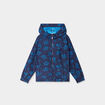 Blouson &agrave; capuche bleu marine gar&ccedil;on