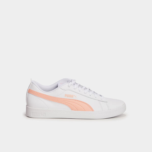 tennis basses en cuir puma smash blanc femme Tennis basses en cuir Puma Smash blanc femme