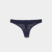 String en dentelle bleu marine femme