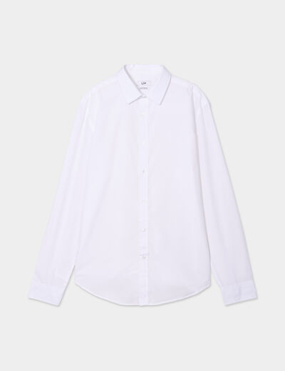 Chemise manches longues Studio blanc homme
