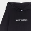 Sweat à capuche hoodie droit noir fille