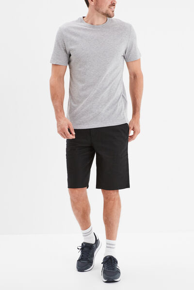 T-shirt en coton manches courtes gris homme