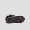 Bottines zippées vernies crantées noir fille