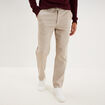 Pantalon chino droit confort sable homme