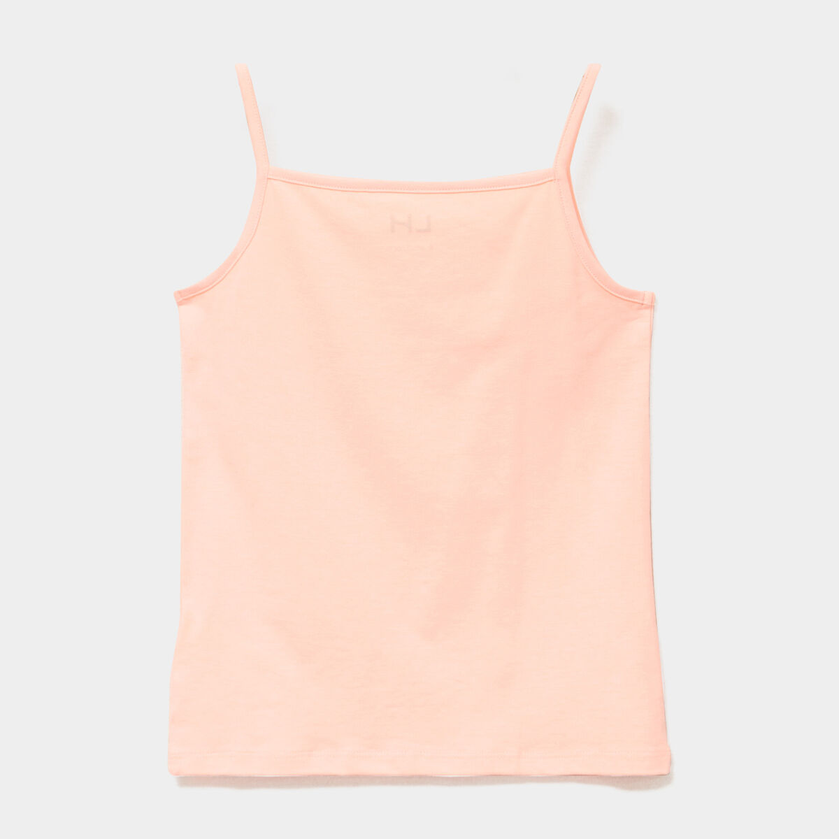 D&eacute;bardeur bretelles fines en coton orange fluo fille