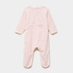 Lot 2 dors-bien velours manches longues rose b&eacute;b&eacute;