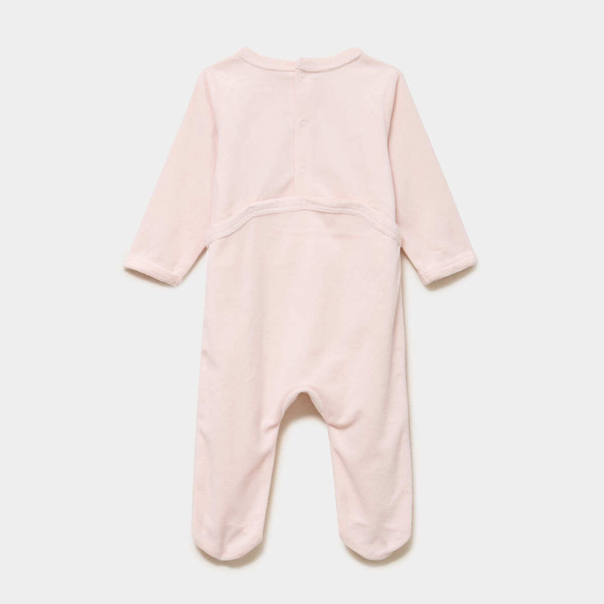Lot 2 dors-bien velours manches longues rose b&eacute;b&eacute;