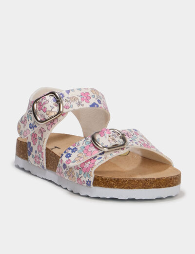 Sandales &agrave; paillettes multicolore b&eacute;b&eacute; fille