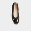 Ballerines en cuir Confortissimo noir femme