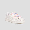 Baskets tennis à lacets blanc fille