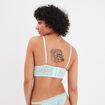 Soutien-gorge triangle paddé bleu turquoise femme