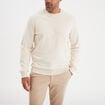 Sweat avec col rond ecru homme