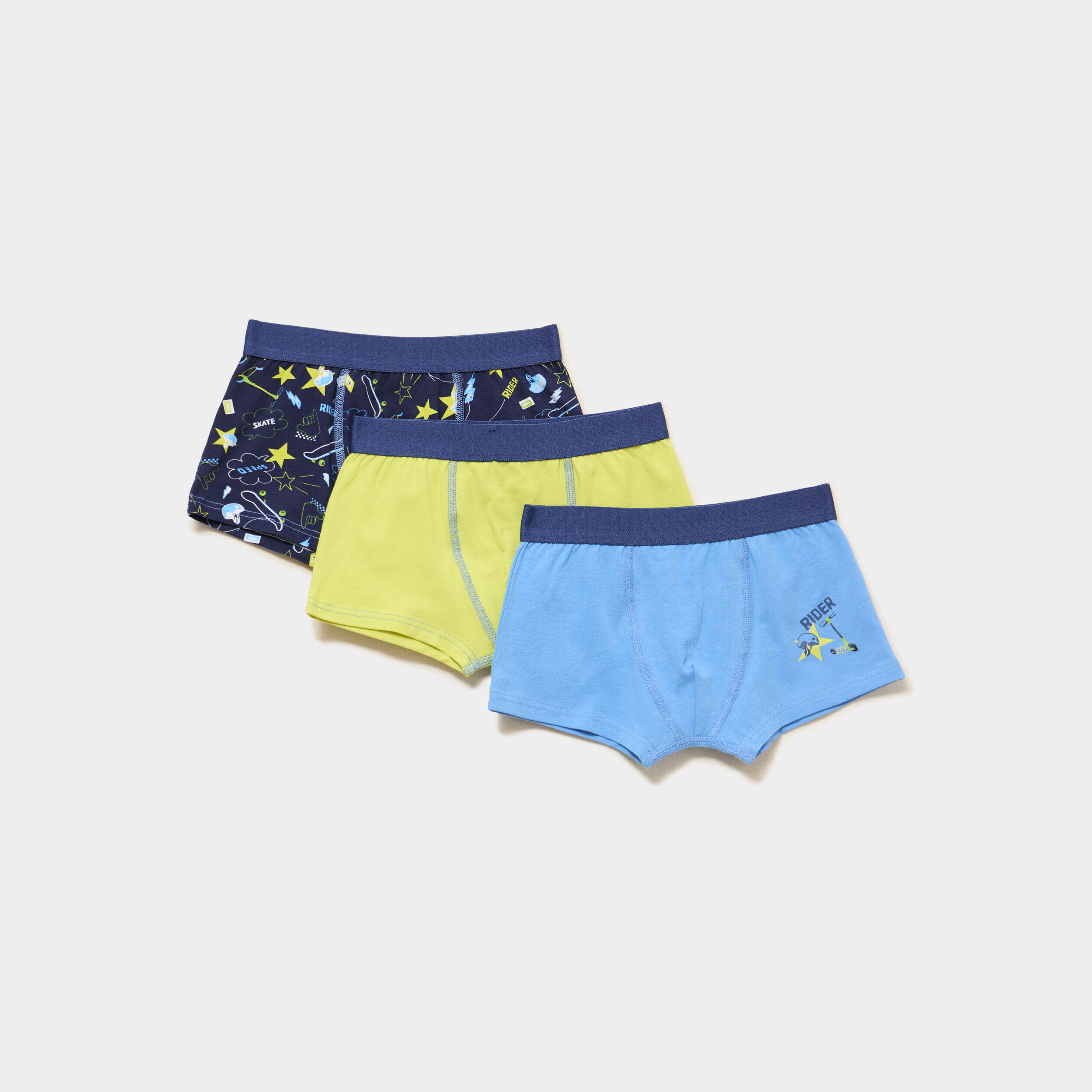 Lot 3 boxers bleu garçon