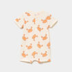 Combishort manches courtes coton blanc b&eacute;b&eacute; gar&ccedil;on