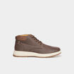 Baskets montantes &agrave; lacets marron homme