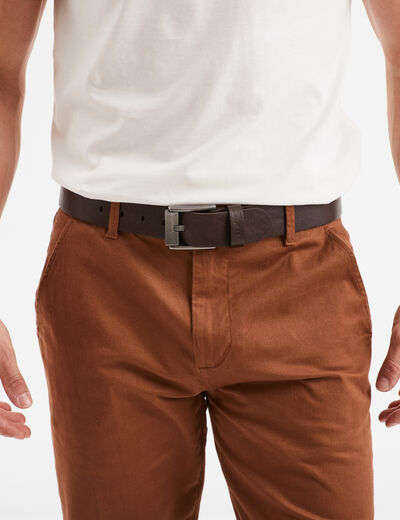 Ceinture Creeks marron homme