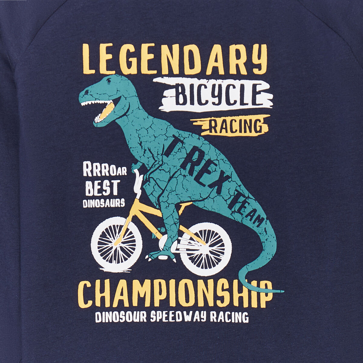 Ensemble pyjama pantalon resserré dino bleu marine garçon