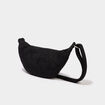 Sac banane su&eacute;dine avec d&eacute;tails clout&eacute;s noir femme