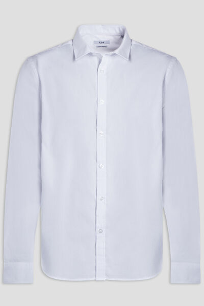 Chemise manches longues Studio blanc homme