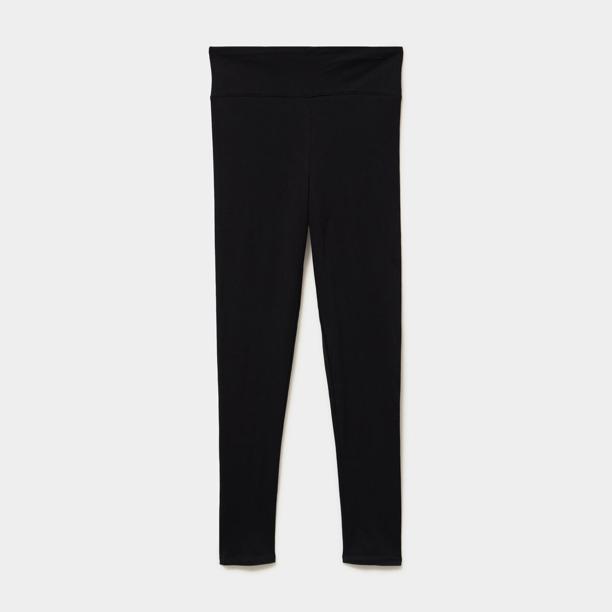 Legging taille haute coton noir femme