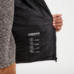Doudoune doublée zippée à capuche noir homme