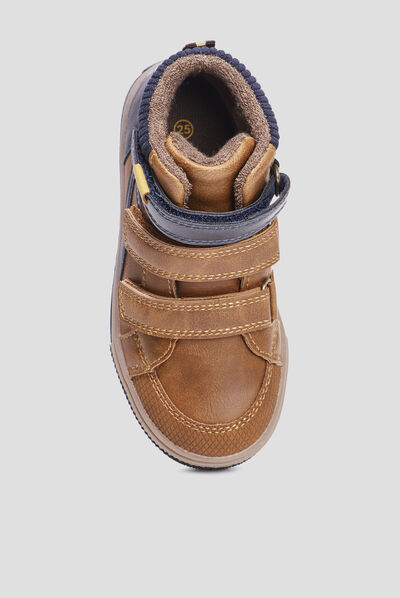 Baskets montantes Creeks Kamil marron garçon