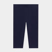 Legging uni en coton bleu marine bébé fille