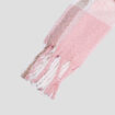 Écharpe à franges rose clair femme