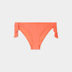 Bas de maillot de bain d&eacute;tails noeuds orange femme