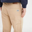 Pantalon droit taille standard en coton sable homme
