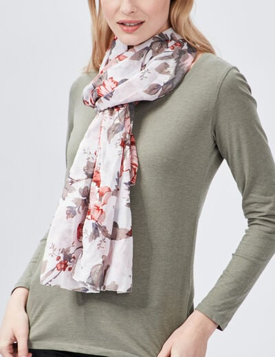 Foulard ecru femme