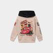 Sweat hoodie &agrave; capuche Cars sable gar&ccedil;on