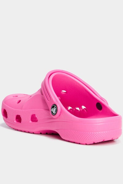 Sabots de plage Crocs rose fluo fille