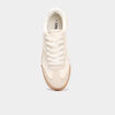 Tennis basses avec dentelle sable femme