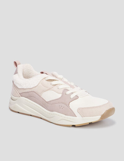 Baskets running fausse fourrure Creeks multicolore femme