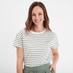 T-shirt manches courtes coton ecru femme