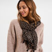 Foulard pampilles noir femme
