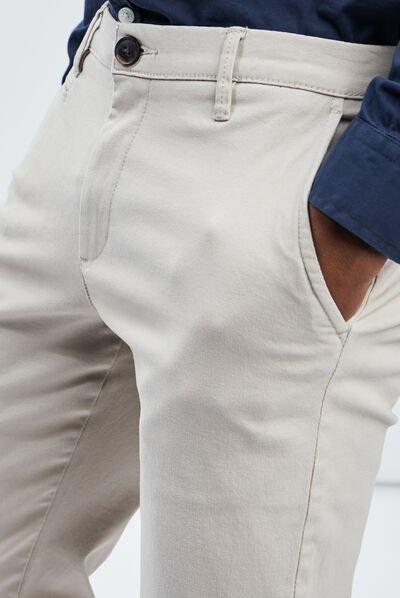 Pantalon chino sable homme