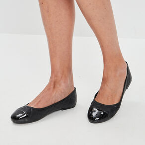 ballerines matelassees noir femme Ballerines matelassées noir femme