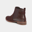 Bottines chelsea avec boucles marron foncé femme