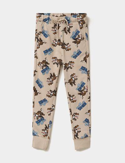 Pantalon de jogging regular beige gar&ccedil;on