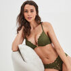 Soutien-gorge maxi push-up vert kaki femme