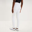Pantalon slim taille standard blanc femme