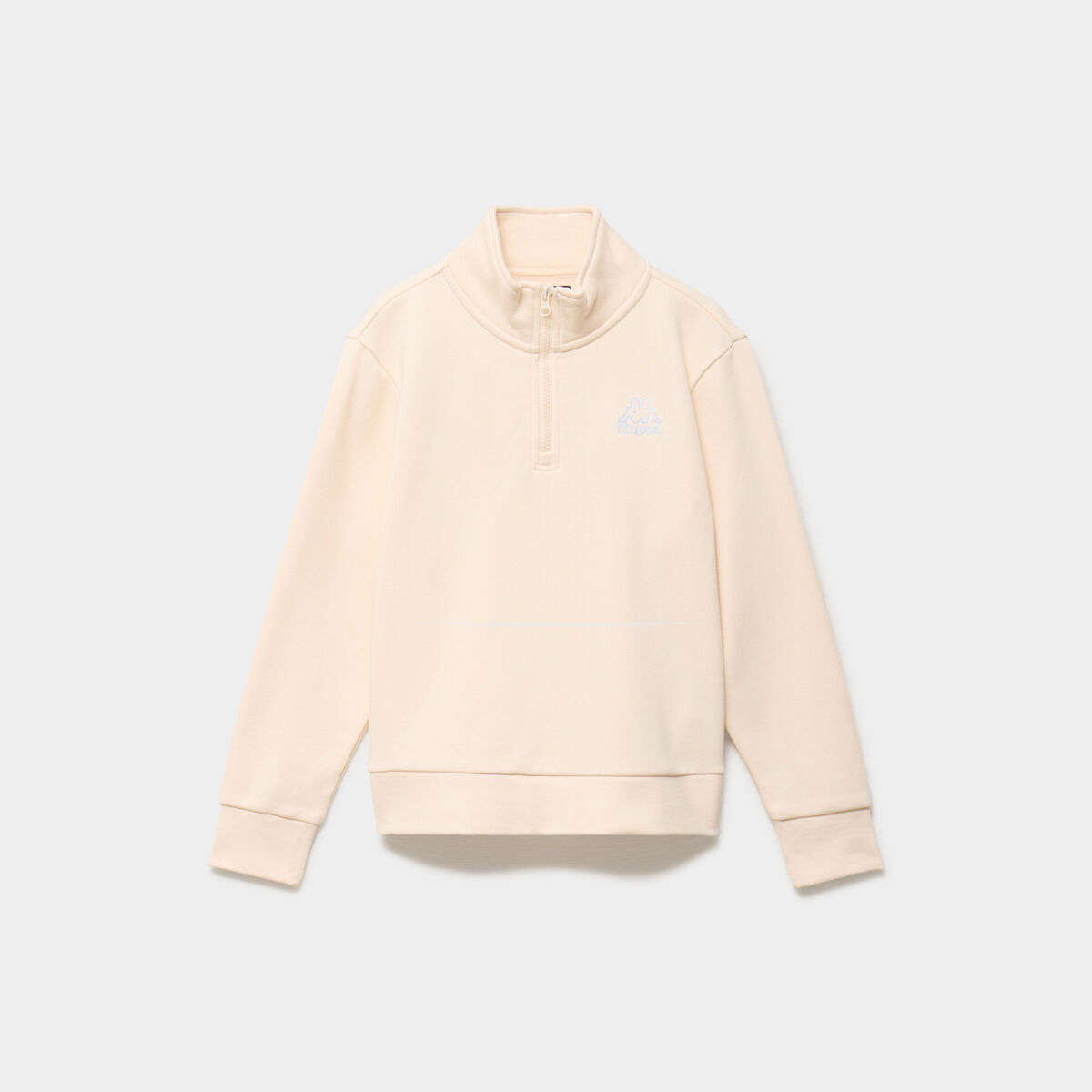 Sweat droit col camionneur Kappa creme fille