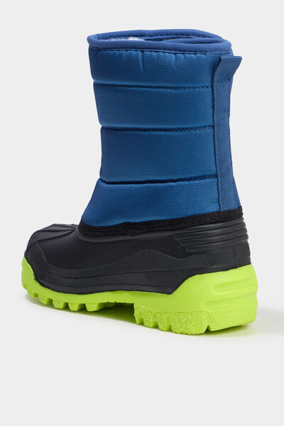 Bottes de neige fourr&eacute;es bleu marine gar&ccedil;on