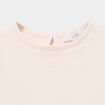 T-shirt c&ocirc;tel&eacute; volants aux &eacute;paules creme b&eacute;b&eacute; fille